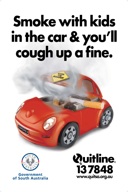 Smokefree car education campaign from South Australia