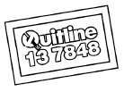 Quitline logo reverse